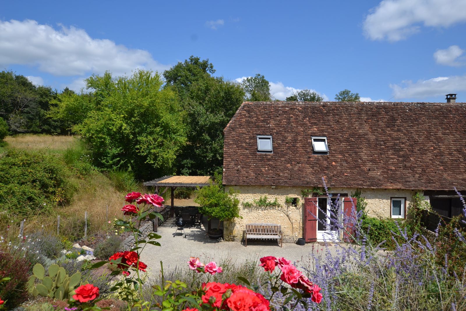 The Gîte has convenient private off-road parking for two vehicles