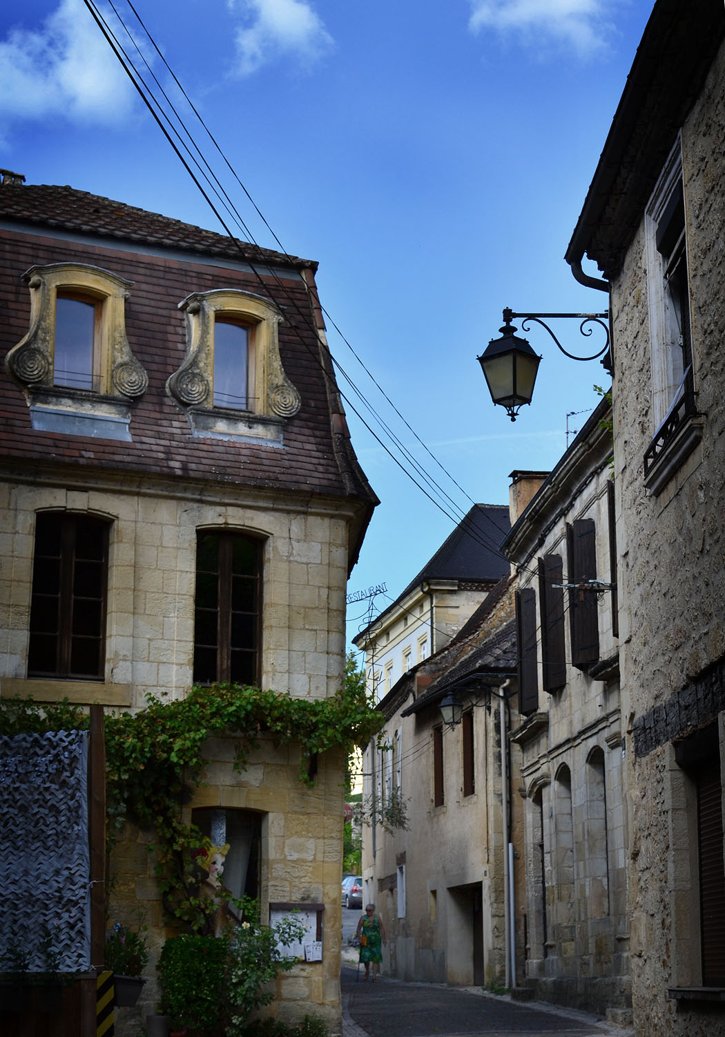 Charming backstreets in Le Bugue, Dordogne